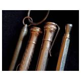 2 Antique Gold Filled Wahl Eversharp Mechanical Pencils Plus 2 Others