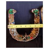 3 Gorgeous Mid Modern Tramp Art, With lots of interesting Jewels