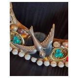 3 Gorgeous Mid Modern Tramp Art, With lots of interesting Jewels