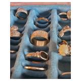Ring Box filled with Vintage Rings