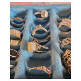 Ring Box filled with Vintage Rings