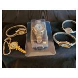 Speidel Watch, Collezio, 2 Diamond Brand, and Mid modern Key watch Lot