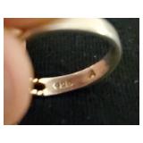 5 Antique Sterling Silver Rings Most size 6