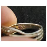 5 Antique Sterling Silver Rings Most size 6