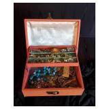 Jewelry Box filled with Beautiful Costume Jewelry