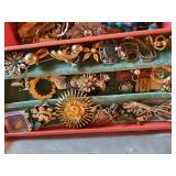 Jewelry Box filled with Beautiful Costume Jewelry