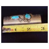 Vintage Navajo Sterling Silver/Turquoise Bic Lighter Holder