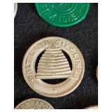 Nice Lot of Coins and Tokens including A Kennedy 64 Half Dollar, Mpls and St Paul Railroad Token and Phillipino Money