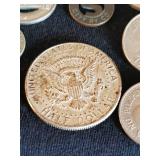 Nice Lot of Coins and Tokens including A Kennedy 64 Half Dollar, Mpls and St Paul Railroad Token and Phillipino Money