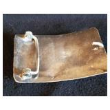 Gorgeous Navajo Sterling Silver and Turquoise Belt Buckle, Marked MP