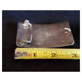 Gorgeous Navajo Sterling Silver and Turquoise Belt Buckle, Marked MP