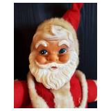 2 Highly Collectable Mid Modern Rubber Face Santa Dolls, Justia