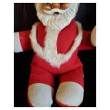 2 Highly Collectable Mid Modern Rubber Face Santa Dolls, Justia