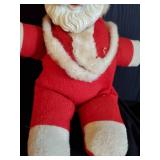 2 Highly Collectable Mid Modern Rubber Face Santa Dolls, Justia