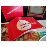 Ansco Flex Camera with Box, Flash, and Flash Bulbs