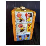 Vintage Peanuts Thermos Brand Lunch Box With Thermos