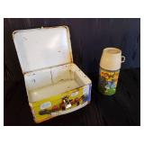 Vintage Peanuts Thermos Brand Lunch Box With Thermos