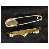 2 Sterling Silver Navajo Pieces Beautiful