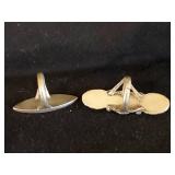 2 Gorgeous Navajo Sterling Silver Turquoise Rings Size 6