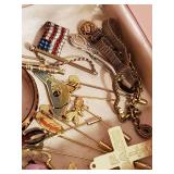 Jewelry Box filled with Beautiful Costume Jewelry and More