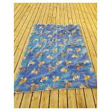 Vitage Twin Bed Cowboy Rodeo Blanket