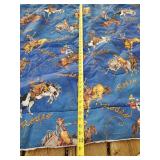 Vitage Twin Bed Cowboy Rodeo Blanket