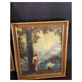 2 Beautiful Atkinson Fox  Art Nouvoeau Lithographs in Frames