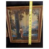 2 Beautiful Atkinson Fox  Art Nouvoeau Lithographs in Frames