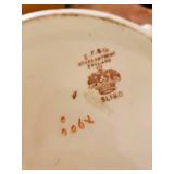 Beautiful Antique Floral Design Chamber Pot and Mid Modern Ceramic Flower Pot