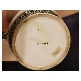 Beautiful Antique Floral Design Chamber Pot and Mid Modern Ceramic Flower Pot