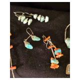 Turquiose Sterling Silver Necklaces and Earrings
