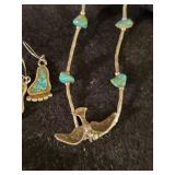 Turquiose Sterling Silver Necklaces and Earrings