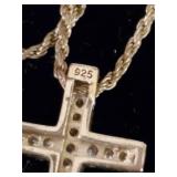 Beautiful Sterling Silver Cross Necklace