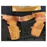 Nice lot of Vintage Toys Bonanza Holster, Johnny West Dolls, Roy Rogers Case repaired and More