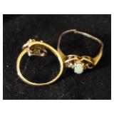 2 Vintage Rings One is 10k Gold, the other 14k Gold