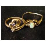 2 Vintage Rings One is 10k Gold, the other 14k Gold