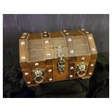 Vintage Jewerly Box With Costume Jewelry