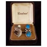 2 Fantastic Sterling Silver Navajo Rings Size 7, 6