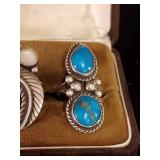 2 Fantastic Sterling Silver Navajo Rings Size 7, 6