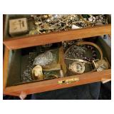 Beautiful Wooden Jewelry with Miscellaneous Costume Jewelry