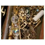 Beautiful Wooden Jewelry with Miscellaneous Costume Jewelry