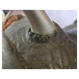 Beautiful N Porter Champion Rider Arizona Tooled Leather Saddle with Saddle Stand and Blanket from Approx. 1920-1930