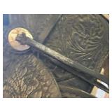 Beautiful N Porter Champion Rider Arizona Tooled Leather Saddle with Saddle Stand and Blanket from Approx. 1920-1930