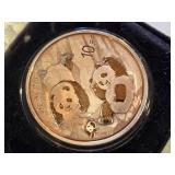 Chinese 2022 Silver Panda Coin in Protective Case Says 30g of .999 fine silver - not authenticated