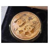 Chinese 2022 Silver Panda Coin in Protective Case Says 30g of .999 fine silver - not authenticated