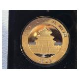 Chinese 2022 Silver Panda Coin in Protective Case Says 30g of .999 fine silver - not authenticated