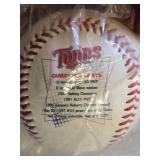 Lot of 2 Baseballs Featuring Brad Radke and Kirby Puckett