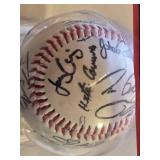 Minnesota Twins Autographed Baseball in Display Case - Repro