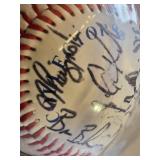 Minnesota Twins Autographed Baseball in Display Case - Repro