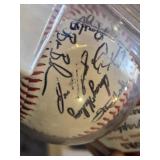 Minnesota Twins Autographed Baseball in Display Case - Repro